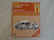 Haynes manual VW Type 3 1500 & 1600